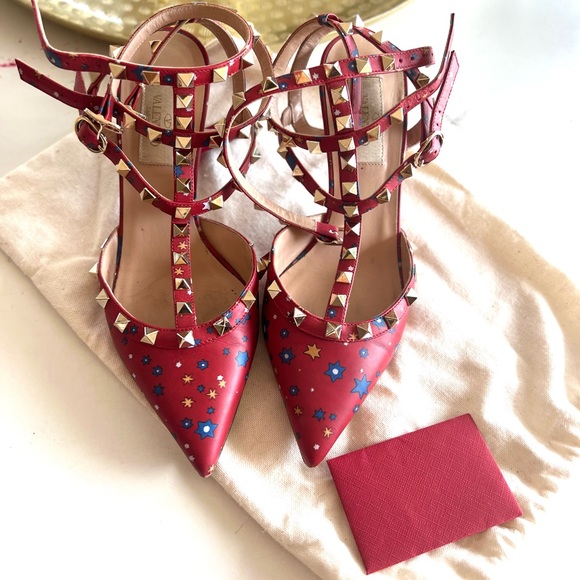 Valentino Red Rockstud heel. In perfect condition. Stunning. Size 37 - Picture 7 of 7